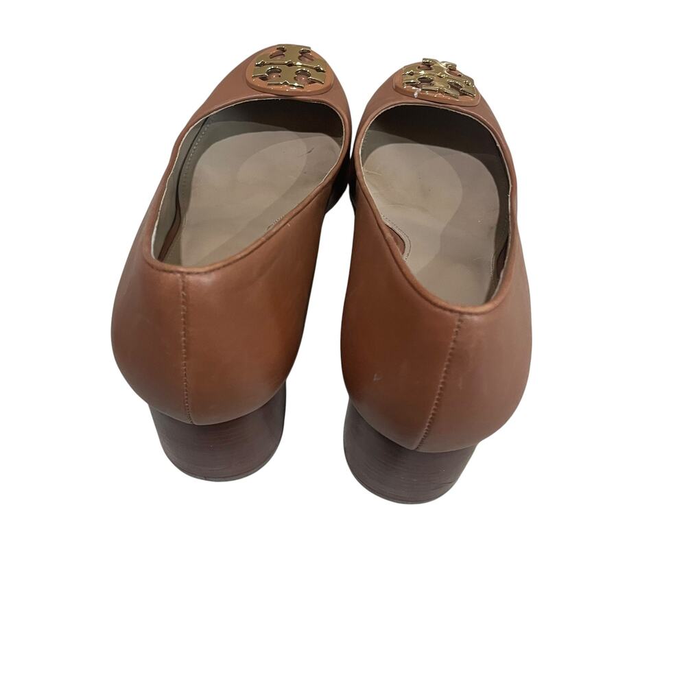 Tory burch janey leather pumps royal tan - Picture 4 of 7